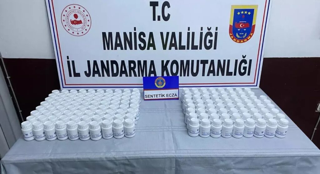 Manisa’da 8740 Sentetik Hap Ele Geçirildi