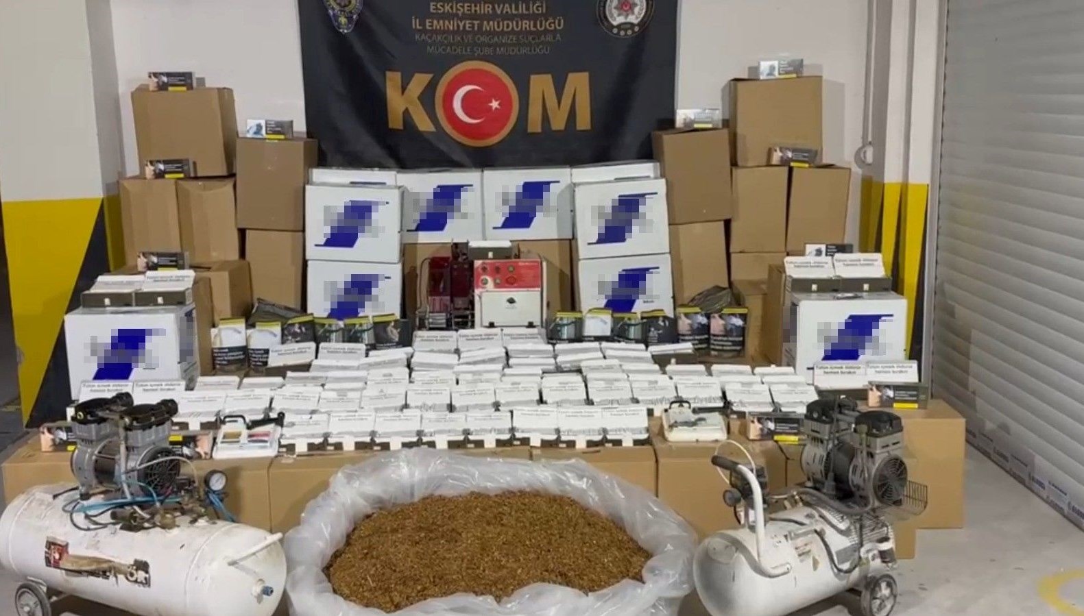 eskisehirde 315 kilogram kacak tutun ele gecirildi Vi13Kh34