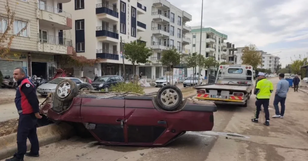 Adıyaman’da iki araç çarpıştı: 1 ağır yaralı