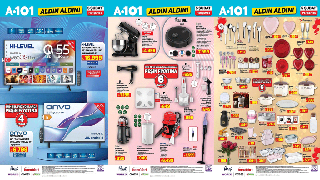 A101'e Robot Süpürge geliyor! A101 05 Şubat 2026 Perşembe aktüel ürünler kataloğu!